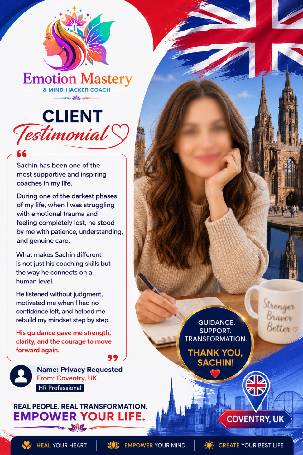 Testimonial from Privacy Requested