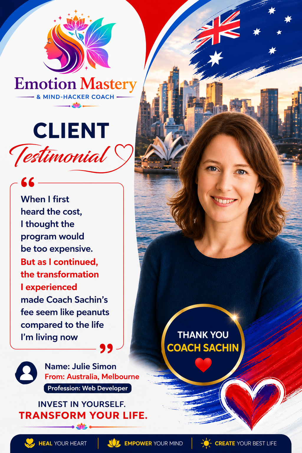 Testimonial from Julie Simon