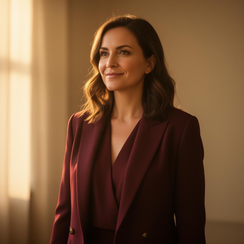 A radiant, empowered woman